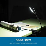 Rechargeable Book Light Single-head 4 LED Lights - Snap A Gadget