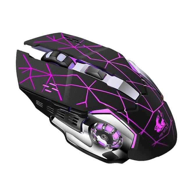 Rechargeable X8 Wireless Gaming Mouse LED Backlit - Snap A Gadget