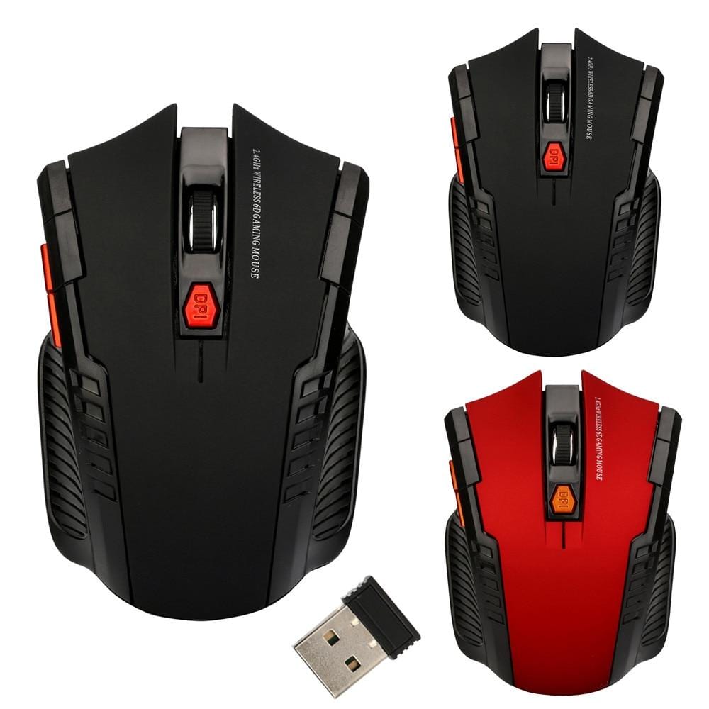 2.4GHz Wireless Gaming Mouse 1200 DPI 6 Keys USB 2.0 Receiver - Snap A Gadget