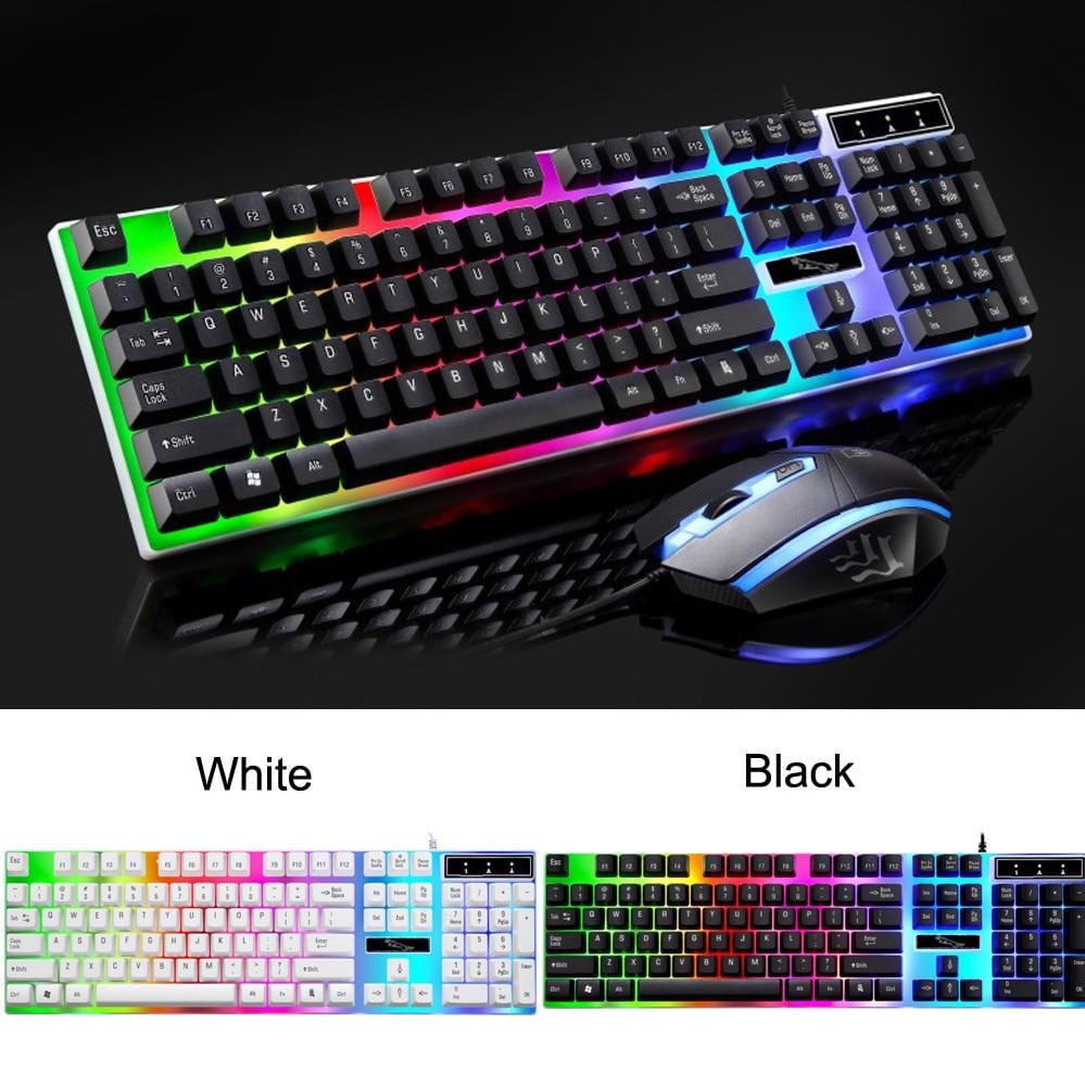 Wired Usb Lighting Game Mouse And Keyboard - Snap A Gadget